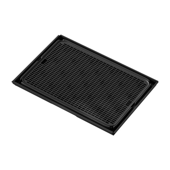 Almencla Cat Litter Mat Kitty Litter Litter Catcher Mat Litter Boxes Mat Non Slip Black
