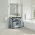 thumbnail image 4 of James Martin Vanities 36" Single Vanity, Bright White w/ 3 CM Parisien Bleu Top, 4 of 7
