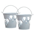 thumbnail image 1 of 2 Piezas Mini de Metal de Hierro Caja de Dulces, Maceta, Caja de para , para Bodas, Fiestas, Baby Showers Azul Macarena Pequeño cubo de caramelo de hierro, 1 of 6
