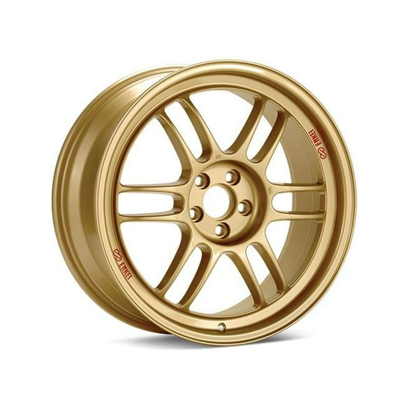 17 x 8 & 5x100 Bolt Pattern 45 mm Offset 73 mm Bore RPF1 Gold Wheel for 2002-2010 WRX & 04 STI