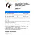 thumbnail image 2 of Engine Connecting Rod Bearing Pair - Compatible with 2017 - 2022 Chevrolet Colorado 3.6L V6 LGZ VIN N - AC Delco, 2 of 2