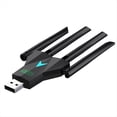 thumbnail image 4 of Adaptador USB WiFi de 1300Mbps Dongle Wi-Fi de Doble Banda 2,4G/5Ghz USB3.0 Receptor Inalámbrico de 4 Antenas 802.11AC de Alta Velocidad, 4 of 5