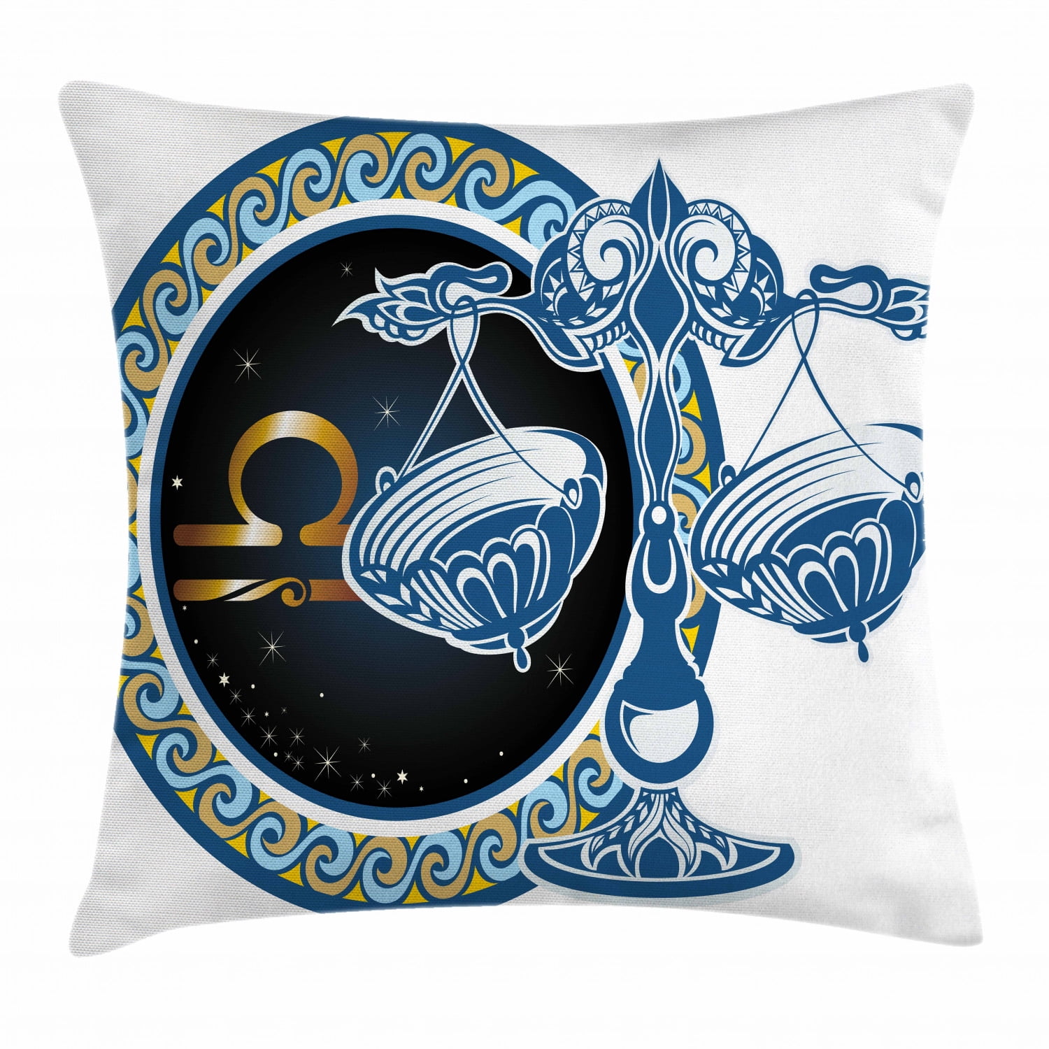 Zodiac Decor Throw Pillow Cushion Cover, Historical Astronomy Icon