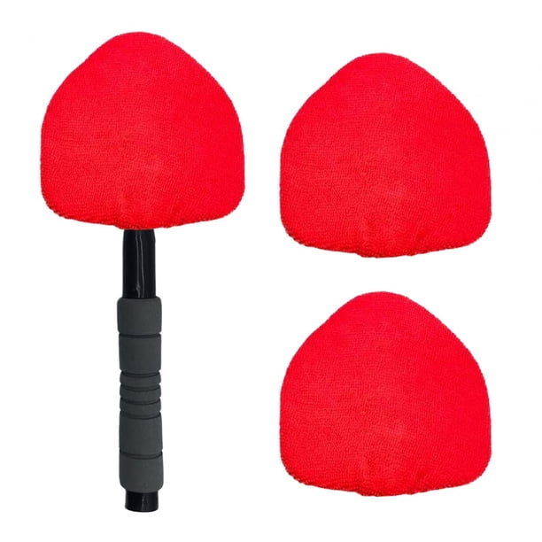 Limpiador de parabrisas de coche/limpiador de ventana de coche con 2 paños de microfibra/herramienta de limpieza de vidrio/limpiador de vidrio para Rojo Sunnimix Limpiador de parabrisas de coche
