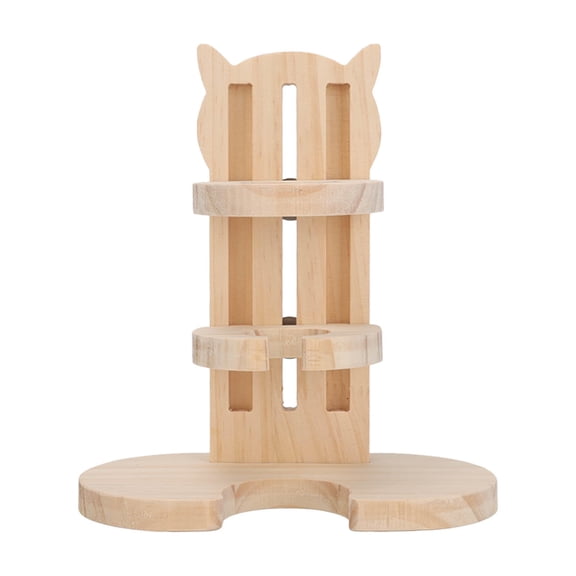 Suodoka Premium Pine Wood Hamster Water Bottle Stand – Leak‑Proof, Adjustable, High‑Density Pet Water Holder