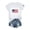 White, variant on Women's Short Sleeve Round Neck T-Shirt with "HAPPY 250TH BIRTHDAY, U.S.A. JULY 4. 1776 - JULY 4. 2026" Print, Casual Independence Day Top Beige L