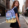 thumbnail image 6 of FUIALDOLG Ice Cream Cartoon Baseball Multi-pocket Bookbag with Ultra-Soft, Lightweight Multi Pocket 17 Inch School Bags for Travel Elementary, 6 of 7