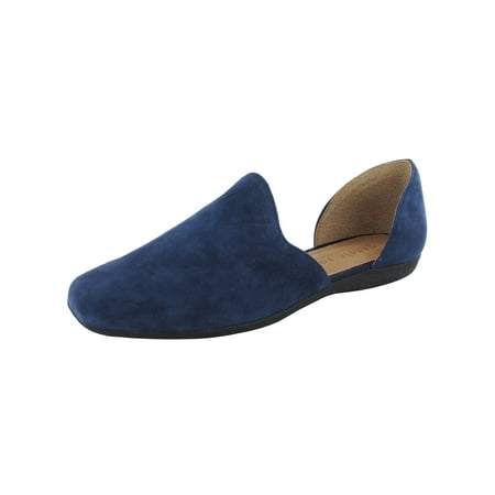 

Gentle Souls Womens Etsu D orsay Suede Flat Shoes Navy US 5.5