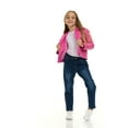 thumbnail image 2 of Barbie Faux Leather Jacket Metallic Little Kid to Big Kid, 2 of 5