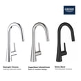thumbnail image 2 of Grohe 32 226 3 Zedra 1.75 GPM Single Hole Pull Down Kitchen Faucet - Brushed Cool Sunrise, 2 of 7