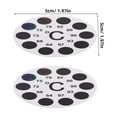 thumbnail image 2 of FESTFENDS 6Pcs Self Adhesive Aquarium Thermometer Strips White Color Changing Temperature Monitoring Sticker, 2 of 8