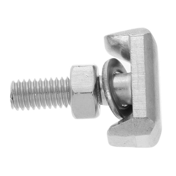 QIFULL Durable Stainless Steel Battery Terminal Bolt with T Shaped Clip for Car Use