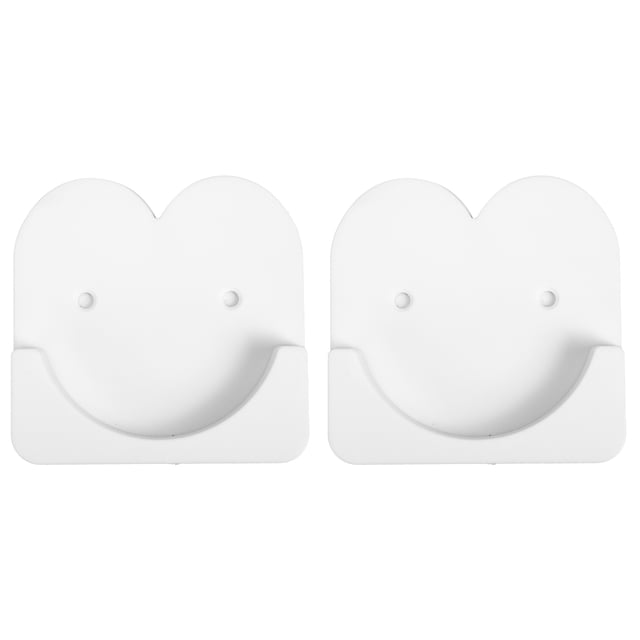 1 Paire de Supports Adhésifs pour Tringle de Rideau de Douche, Fixés au Mur