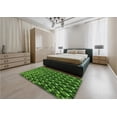 thumbnail image 4 of Ahgly Company Indoor Rectangle Patterned Deep Emerald Green Area Rugs, 8' x 12', 4 of 6