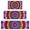 Colorful Tie Dye, variant on Blue White Tie Dye Mandala Pattern Kitchen Rugs Sets Of 3,Kitchen Runner Rugs Non Skid Washable,Decorative Kitchen Floor Mats for Kitchen,Sink,Laundry,17"x30" 17"x47" 17"x59"