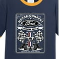 thumbnail image 2 of Mens Ford Flags Genuine Parts 100% Cotton Ringer Tee Shirt, 3XL White/Navy, 2 of 5