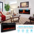 Akires 50" Electric Fireplace,1500W Recessed & Wall Mounted Fireplace Heater & Linear Fireplace