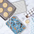 thumbnail image 5 of Pot Holders Set of 2 Heat Resistant 338℉ Kitchen Oven Gloves Potholder Cooking Baking Microwave Mitts Cute Different Dogs on Blue, 5 of 7