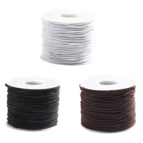 Coofit 3 Roll Elastic Cord Creative Fashion Beading Thread Stretch String for DIY Craft
