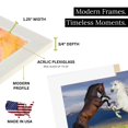 thumbnail image 4 of White 6x8 Picture Frame Wood Gallery Wall Modern - 6 x 8 Poster Frame, 4 of 10