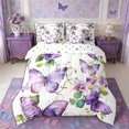 thumbnail image 3 of Manfei Flying Butterflies 7-Piece Twin Bedding,Spring Garden Bedding Comforter Set,Reversible, 3 of 6