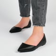 thumbnail image 6 of Journee Womens Cortni Slip On Pointed Toe D'Orsay Flats, Widths Available, 6 of 10