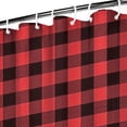 thumbnail image 3 of Red and White Checkered Pattern Shower Curtain 36"x72" ,Bathroom Decorative Shower Curtains Set with 12 Hooks,Modern Waterproof Washable Shower Curtain, 3 of 6