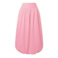 thumbnail image 5 of cocolona Womens Skirts for Women Summer Elastic High Waist Flowy Midi Skirts Fashion Casual Loose Beach Vacation A Line Skirts XL, 5 of 7