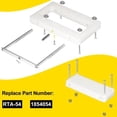thumbnail image 6 of 1854054 RTA-54 Replacement for Minn Kota Composite Quick Release Bracket Mount Plate Compatible with Riptide Electric Steer Trolling Motor Ulterra Terrova PowerDrive V2 & Deckhand 40 - White, 6 of 9