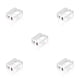 thumbnail image 2 of Cateissary de teléfono de 20 W, pared AC100-240V QC3.0, adaptador de corriente de carga para teléfono inteligente, tableta de viaje, carga MP4, Enchufe estadounidense blanco plano 5Conjunto, 2 of 6
