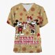 thumbnail image 3 of Blusa médica con estampado navideño de Mickey Mouse, talla 5xl, uniforme de manga corta, uniforme de médico y enfermera, blusas de trabajo para centros de revisión para niños, 3 of 5