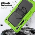 thumbnail image 4 of Funda para Samsung Galaxy Tab S10 Plus 12.4 pulgadas 2024/S9 FE Plus/S9 Plus 2023, funda protectora resistente a prueba de golpes con protector de pantalla, soporte giratorio de 360°, correa de mano, 4 of 9