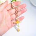 thumbnail image 1 of Charms Exquisitos Llaveros De Resina De Cruz De Lentejuelas De Moda Con Colgante Accesorios De Joyería, 1 of 4