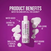 LUBELIFE Coconut Hybrid Personal Lubricant For Sex, Non-Sticky Water-Based Lubricant Plus Coconut Oil, 8 fl oz