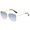 Purple, variant on Womens Fashion Sunglasses Half Metal Frame Two Tone UV400