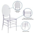 thumbnail image 3 of Flash Furniture Flash Elegance Adult Stacking Florence Ghost Side Chair, Crystal Ice, 3 of 12