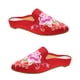 thumbnail image 1 of 1 par de pantuflas étnicas bordadas para mujer (talla 39), 1 of 5