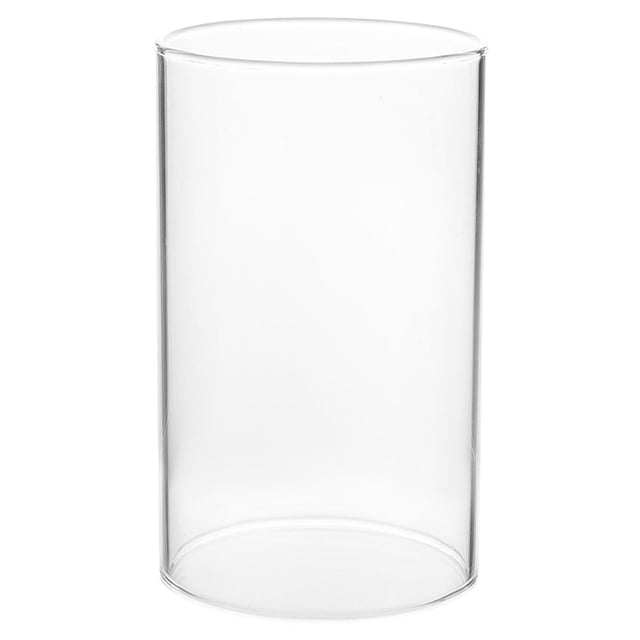 MOVTOTOP Porte-Bougie Cylindrique en Verre à Extrémité Ouverte, Manchon de Tube de Cheminée