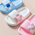 thumbnail image 3 of Baby Girls Cute Flower Lightweight Non-Slip Open Toe Slides For Newborn Infant Toddlers, Summer, 3 of 4