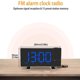 thumbnail image 5 of Reloj despertador de proyección, radio reloj digital con cargador USB, rango completo de atenuación 0, reloj despertador dual para personas que duermen mucho, repetición, 5 of 5