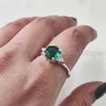 thumbnail image 5 of Hexagon Emerald Ring, 925 Sterling Silver, CZ Ring, Women Ring, Hydro Emerald Ring, May Birthstone, Christmas, Thanksgiving, Tiny Dainty Ring, Handmade, Statement Jewelry, Anniversary, 5 of 8