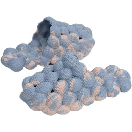 

Massage Bubble Slides Slippers for Women and Men Reflexology Sandals for Ladies Funny Lychee Non-slip Spa Slippers Gym House Slippers Shower Bedroom Slippers