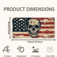 thumbnail image 2 of Vintage Skull and Flag Front License Plate,Metal License Plate,Funny Standard Plates Personalized Novelty Decorative For Men/Women/Boys/Girls Car 6×12 Inch, 2 of 7