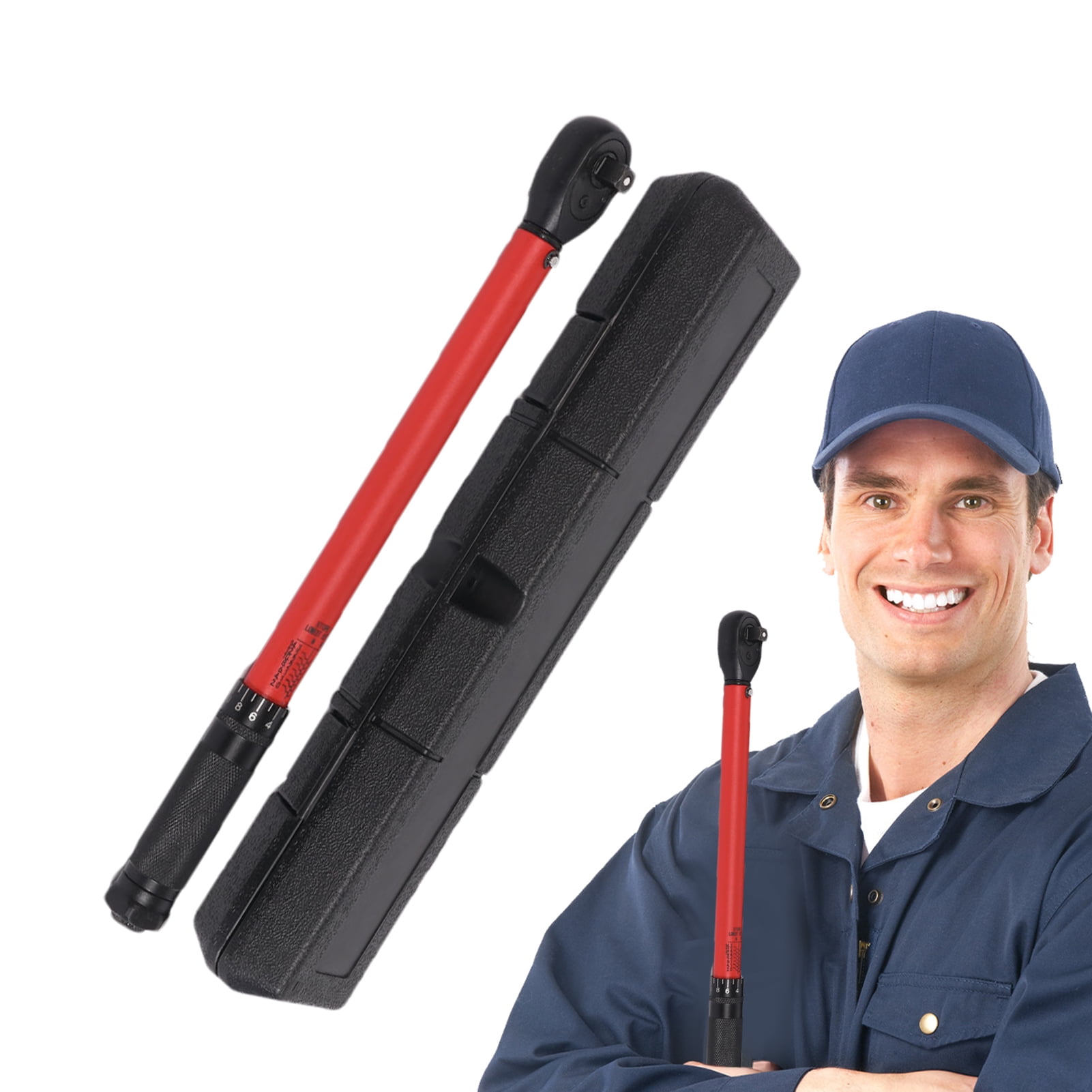 Digital Torque Wrench, 72 Teeth Electronic Adjustable Torque Wrench, Open End Torque Wrench, Torque Multiplier for Automotive Repair, Machinery