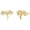 Stud Earrings 1 -Gold, variant on Dragon Earrings 925 Sterling Silver Stud Hypoallergenic Dragon Earrings for Women