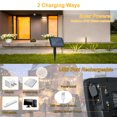 thumbnail image 2 of Tignapoo Solar-Powered G40 LED String Lights with 12+1 Spare Bulbs, 1.5W Panel, 4 Modes, Remote Control, IP65 Waterproof, 5.5m Length, Timer Function, 2 of 6