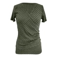 thumbnail image 4 of Short Sleeve Shirts for Women V-Neck Solid Color Y2K Loose Basic Tops Casual Summer Spring Tee, 4 of 5