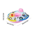 thumbnail image 5 of Coche Inflable Anillo Natación para Bebé Asiento Flotante Barco Con Dirección (coche) Rosa, 5 of 5
