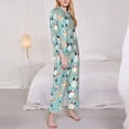thumbnail image 3 of Goofa Colorful Dog Printed Women’s 2 Piece Pajama Set Super,Pajamas Women's Long Sleeve Sleepwear Soft Button Down Loungewear Pjs Lounge Set Nightwear-Small, 3 of 9