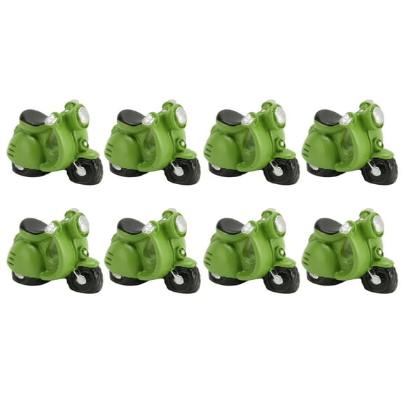 Motocicleta de resina BuyWeek para casa de muñecas 20 piezas